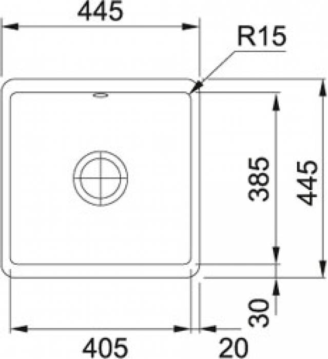 Кухонная мойка FRANKE Kubus KBK 110-40 миндаль 126.0335.876. Фото